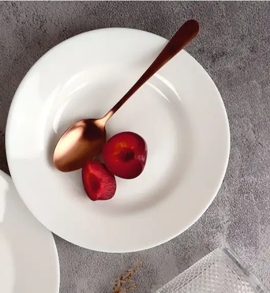 WYPRZEDAŻ! DOMINO J-Y Zestaw 12 talerzy dla 4 osób / szkło