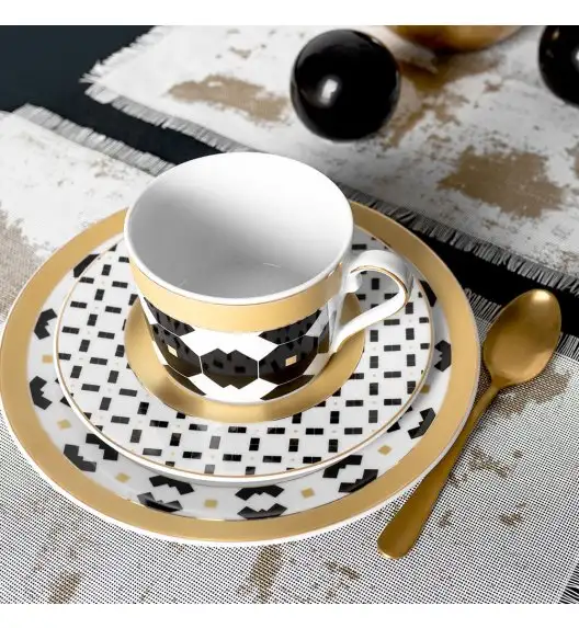 ĆMIELÓW JENNY G892 PIERROT Zestaw kawowy 3 el dla 1 osoby / porcelana