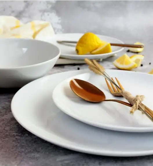 LUBIANA BOSS 12x Talerz do ciasta 16,5 cm | biała porcelana