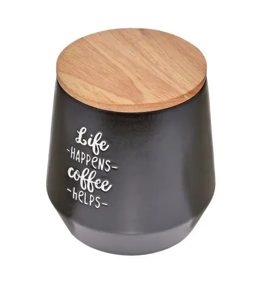 CILIO COFFEE CULTURE Pojemnik kuchenny 0,5 l z pokrywką ⌀ 9 cm / czarny / FreeForm