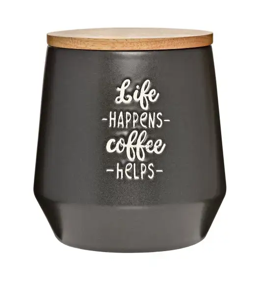 CILIO COFFEE CULTURE Pojemnik kuchenny 0,5 l z pokrywką ⌀ 9 cm / czarny / FreeForm