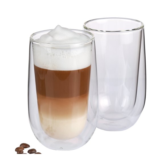 CILIO VERONA Szklanki do latte macchiato 350 ml, 2 szt./ podwójne ścianki / FreeForm
