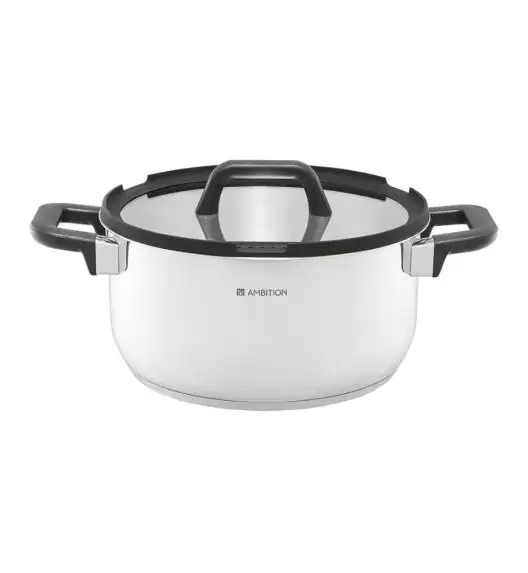 AMBITION ESPERO Komplet garnków z pokrywkami 8 el / stal nierdzewna