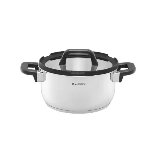 AMBITION ESPERO Komplet garnków z pokrywkami 8 el / stal nierdzewna