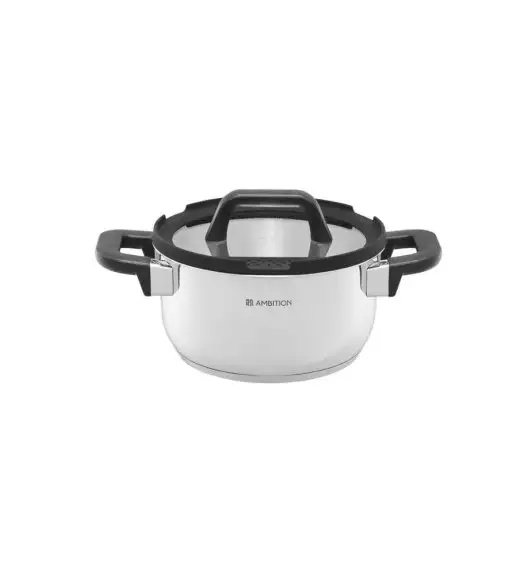 AMBITION ESPERO Komplet garnków z pokrywkami 8 el / stal nierdzewna