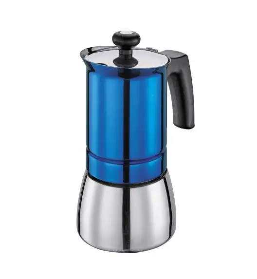 CILIO TOSCA Kawiarka na 4 filiżanki / indukcja / niebieska / FreeForm