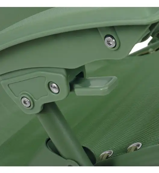 TADAR Leżak ogrodowy 66 x 160 cm / plażowy / zielony / grawitacyjny