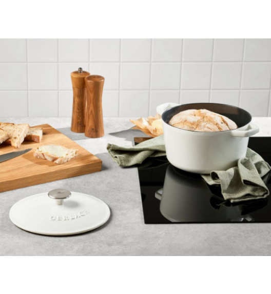 GERLACH NATUR IRON Komplet 2 garnków z pokrywkami 3L + 5L | żeliwo | indukcja