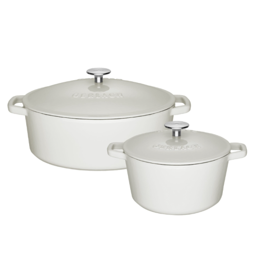 GERLACH NATUR IRON Komplet Garnek 3l z pokrywką 21 cm + brytfanna 5,5l 31 cm | żeliwo | indukcja