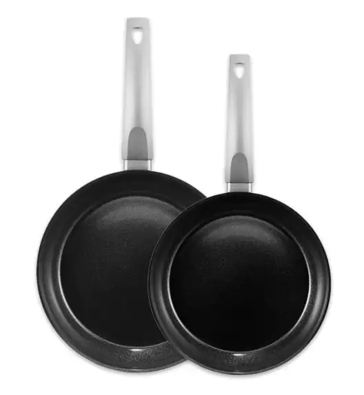 AMBITION VERSO Komplet patelni 24, 28 cm / powłoka Qualum Ceramic / indukcja