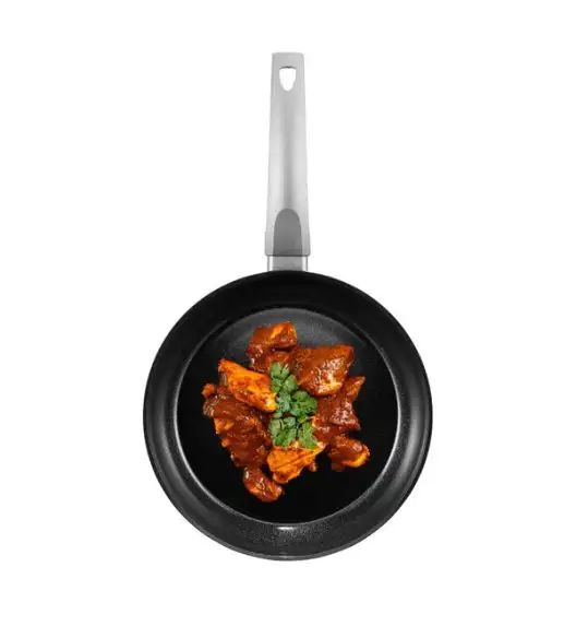 AMBITION VERSO Komplet patelni 24, 28 cm + pokrywka uniwersalna TADAR / powłoka Qualum Ceramic / indukcja