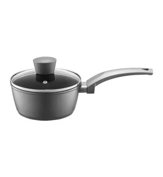 AMBITION VERSO Komplet garnków z pokrywkami 20, 24, 28 cm + rondel 16 cm + patelnie 20, 24, 28 cm + pokrywki uniwersalne TADAR / aluminium / indukcja