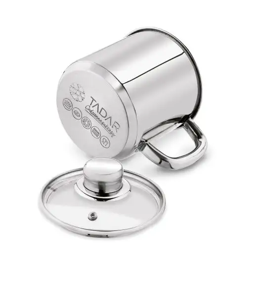 TADAR BAHAMA Garnek do mleka z pokrywką 1,2 l / stalowy / indukcja