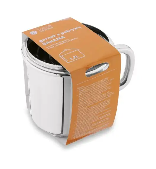 TADAR BAHAMA Garnek do mleka z pokrywką 1,2 l / stalowy / indukcja