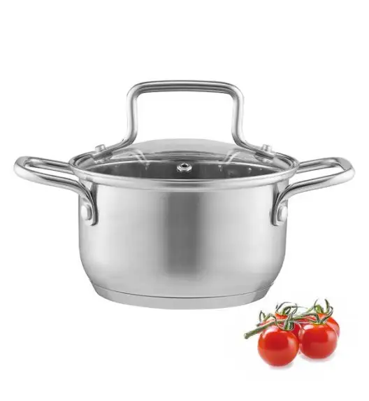 AMBITION HUGO Garnek z pokrywką 14 cm / stal nierdzewna / indukcja