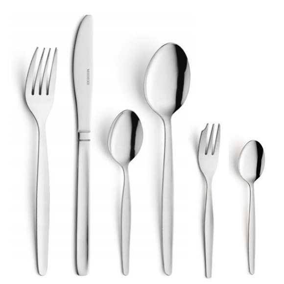 AMEFA Sztućce UE / SCANDINAVE Komplet sztućce 36 el dla 6 os luzem | stal 18/0 sztućce dla gastronomii