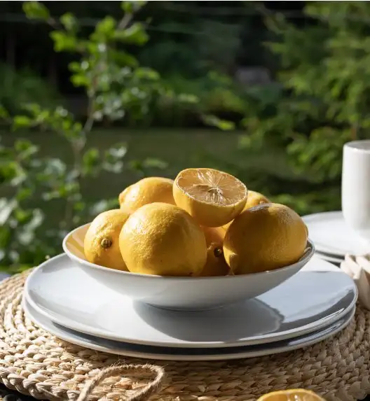 LUBIANA VANILLA Serwis obiadowy 18 el dla 6 osób | biała porcelana