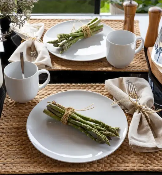 LUBIANA VANILLA Serwis obiadowy 18 el dla 6 osób | biała porcelana