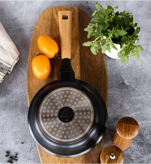 GERLACH NATUR EVO Komplet patelni z powłoką ceramiczną ILAG Non-Stick / 20, 24, 28 cm + Wok 28 cm