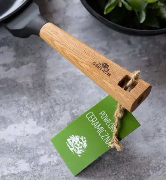 GERLACH NATUR EVO Komplet patelni z powłoką ceramiczną ILAG Non-Stick / 20, 24, 28 cm + Wok 28 cm