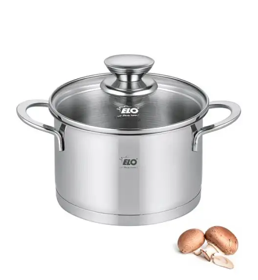 ELO GALANT Garnek z pokrywką 14 cm / 1,2 L / stal nierdzewna / indukcja