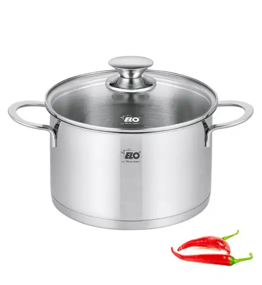 ELO GALANT Garnek z pokrywką 20 cm / 3,4 L / stal nierdzewna / indukcja