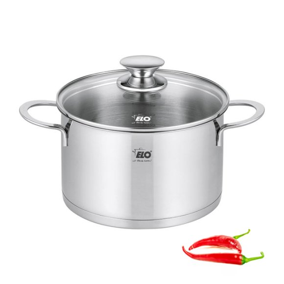 ELO GALANT Garnek z pokrywką 20 cm / 3,4 L / stal nierdzewna / indukcja