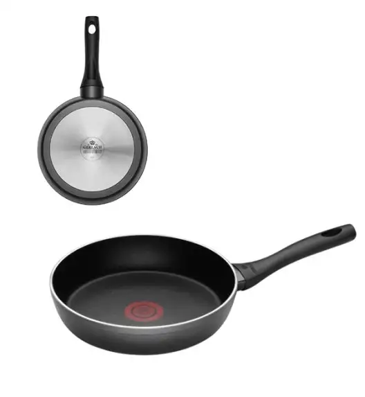 GERLACH CONTRAST THERMOCOAT Patelnia 28 cm | wskaźnik temperatury | szwajcarska powłoka ILAG ULTIMATE | indukcja 