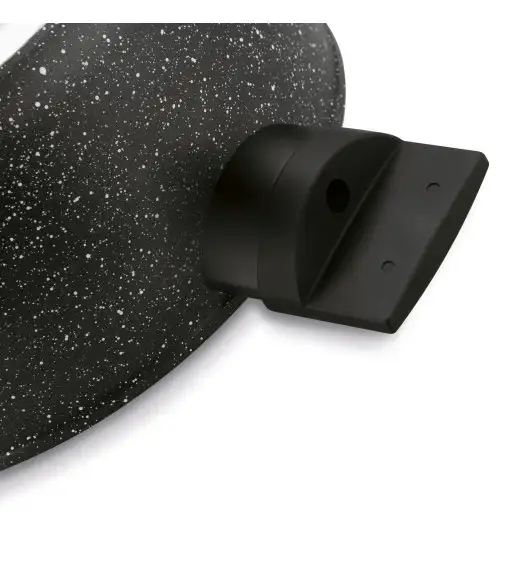 KONIGHOFFER BRAZOS Zestaw garnków marmurowych z pokrywkami 10 el / indukcja / czarny nakrapiany