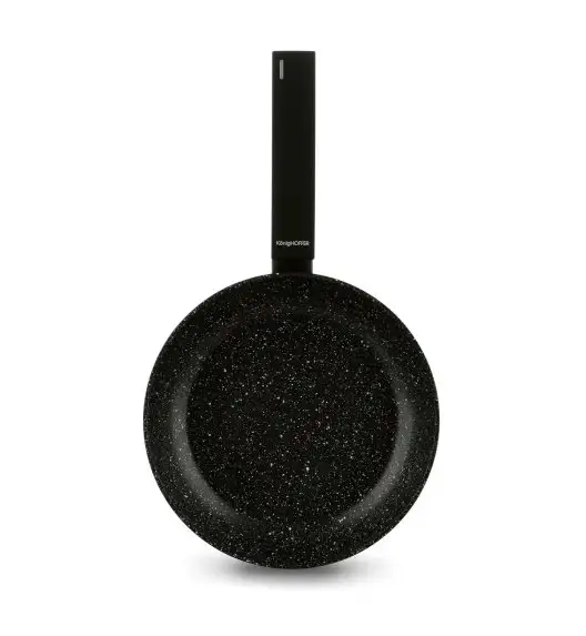 KONIGHOFFER BRAZOS Zestaw garnków marmurowych z pokrywkami 10 el / indukcja / czarny nakrapiany