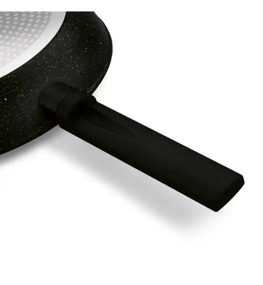 KONIGHOFFER BRAZOS Zestaw garnków marmurowych z pokrywkami 10 el / indukcja / czarny nakrapiany