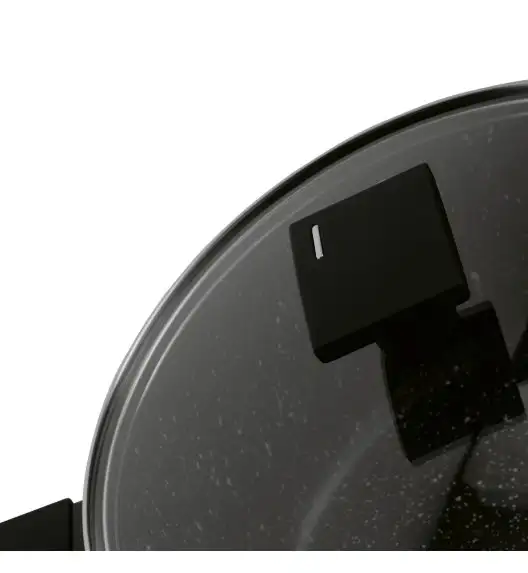 KONIGHOFFER BRAZOS Zestaw garnków marmurowych z pokrywkami 10 el / indukcja / czarny nakrapiany