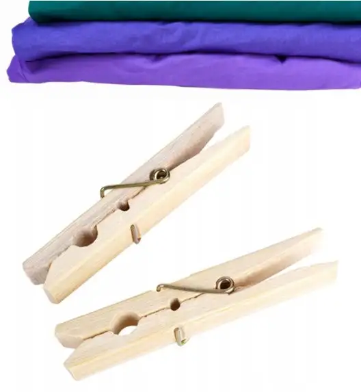 EXCELLENT HOUSEWARE LUX Klamerki bambusowe do prania 48 szt.