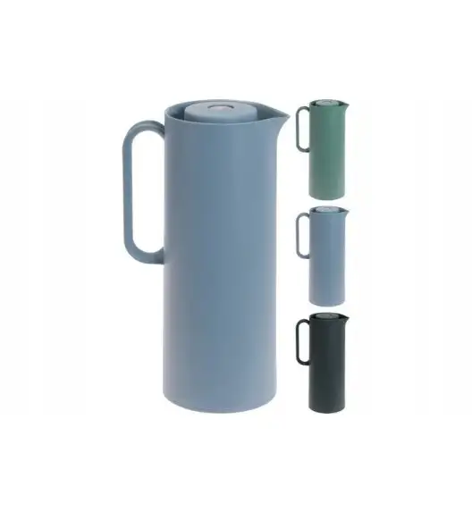 EXCELLENT HOUSEWARE Termos na napoje 1 l / tworzywo PP / szkło / 3 kolory - MIX