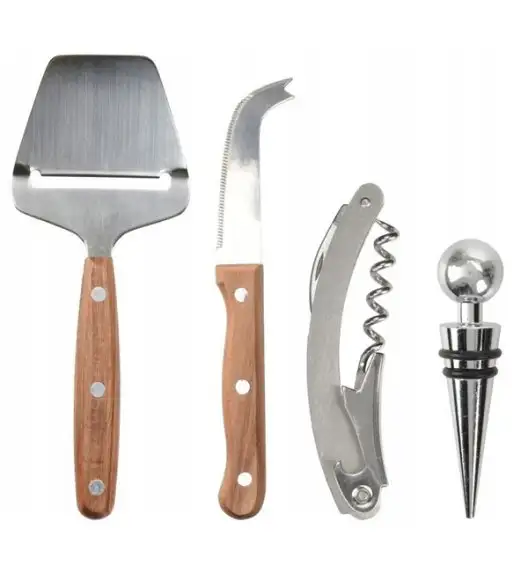 EXCELLENT HOUSEWARE Zestaw 4 elementowy do wina i serów