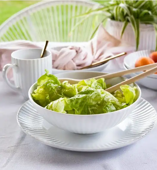 LUBIANA DAISY Salaterka 13 cm | biała porcelana | luz