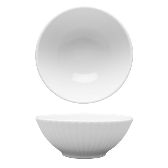 LUBIANA DAISY Salaterka 13 cm | biała porcelana | luz