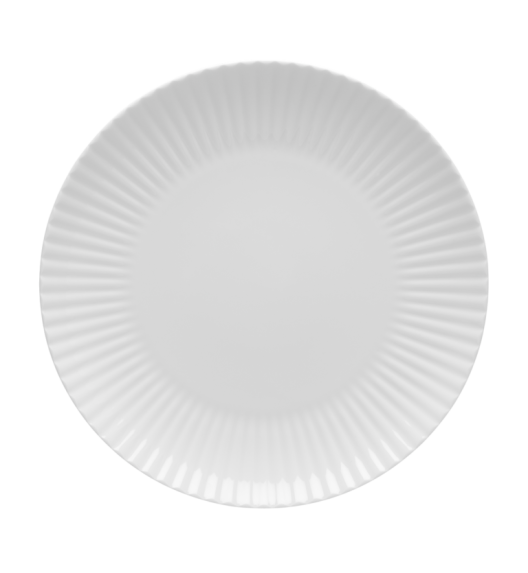 LUBIANA DAISY 18x Talerz obiadowy płytki 27 cm | 18 el dla 18 os | biała porcelana