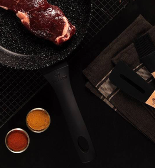 GERLACH BRAVA Komplet Garnki z pokrywkami 8 el + Patelnia naleśnikowa 26 cm Gerlach Harmony + Garnek Ambiente 7 l + Brytfanna Granitex 32 cm +Patelnie Granitex 20, 28 cm 