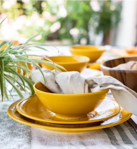 LUBIANA ORIENTAL | KY ŻÓŁTY | Serwis obiadowy 12/36 el | porcelana