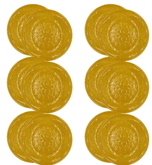 LUBIANA ORIENTAL | KY ŻÓŁTY | Talerz obiadowy 25 cm - 12 SZT. | porcelana luz 