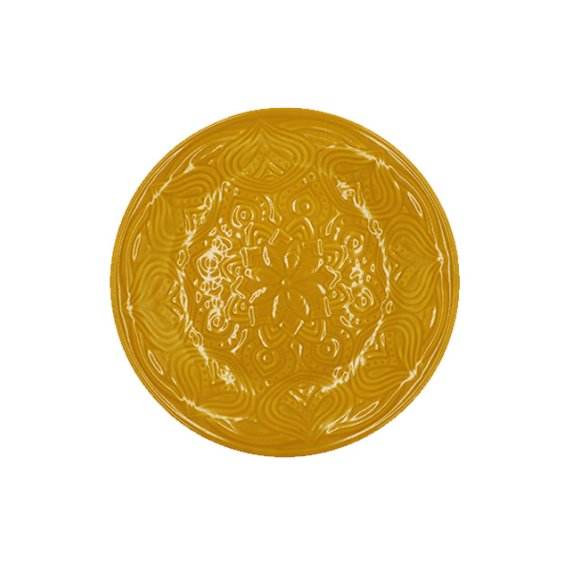 LUBIANA ORIENTAL | KY ŻÓŁTY | Talerz deserowy 21 cm | porcelana luz 