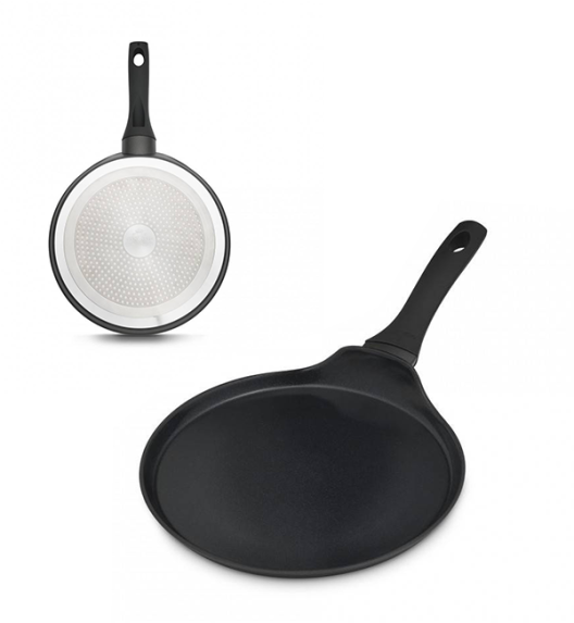 GERLACH SIMPLE Komplet Garnki z pokrywkami 9 el + Patelnia naleśnikowa 26 cm  + Garnek Ambiente 7 l 