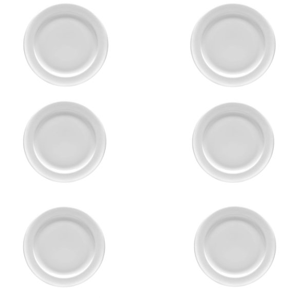 LUBIANA ROMA ETO HOTEL (LU0346) 6x Talerz obiadowy 25,6 cm | biały | porcelana