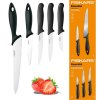 FISKARS ESSENTIAL Komplet 5 noży (kuchenne +do warzyw) w pudełku | stal nierdzewna HRC 53