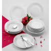 WYPRZEDAŻ! CHODZIEŻ KAMELIA C000 BIAŁA Serwis obiadowy 18 el / 6 osób / porcelana