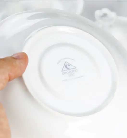 WYPRZEDAŻ! CHODZIEŻ KAMELIA C000 BIAŁA Serwis obiadowy 18 el / 6 osób / porcelana