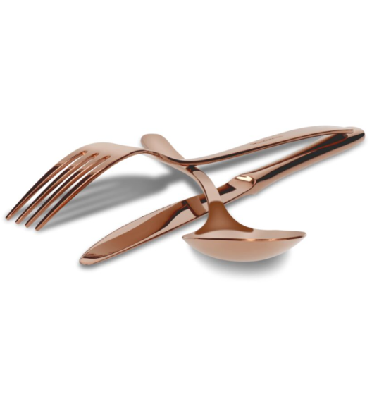 ZWIEGER VESPER COPPERY Sztućce komplet 48 elementów  dla 12 osób / miedziane