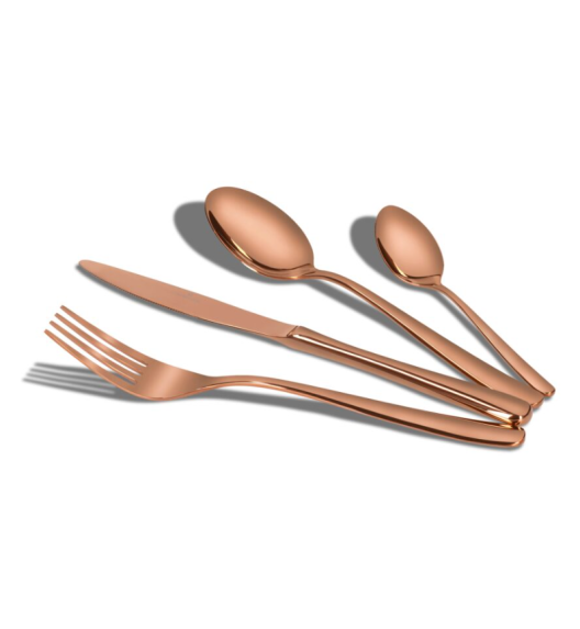 ZWIEGER VESPER COPPERY Sztućce komplet 48 elementów  dla 12 osób / miedziane