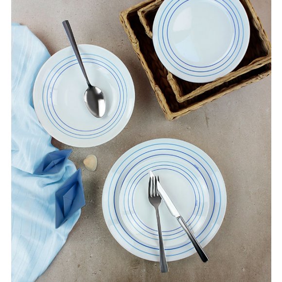 WYPRZEDAŻ! ARCOPAL RING Talerz głęboki / szkło hartowane